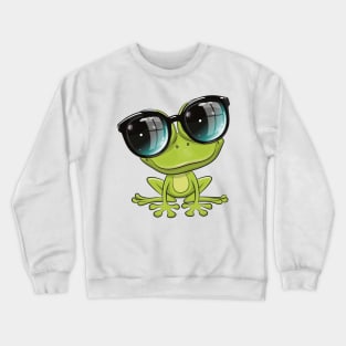 Cute Cartoon Frog Crewneck Sweatshirt